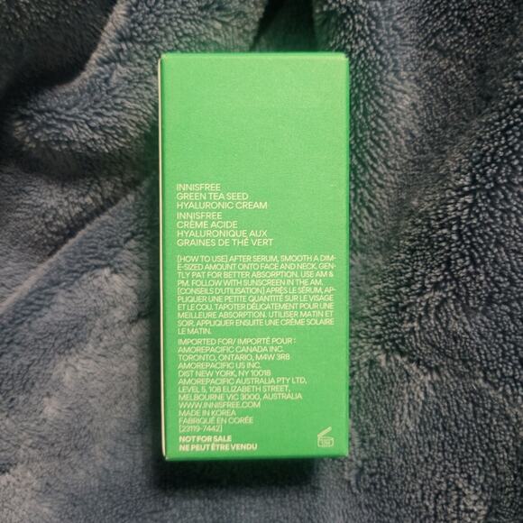 Innisfree Green Tea Seed Hyaluronic Cream - 15 ml - NEW - Picture 2 of 3